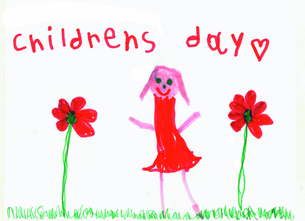 Colorful Drawing. Hungarian Children`s Day Card Stock Illustration -  Illustration of concept, childs: 93357476